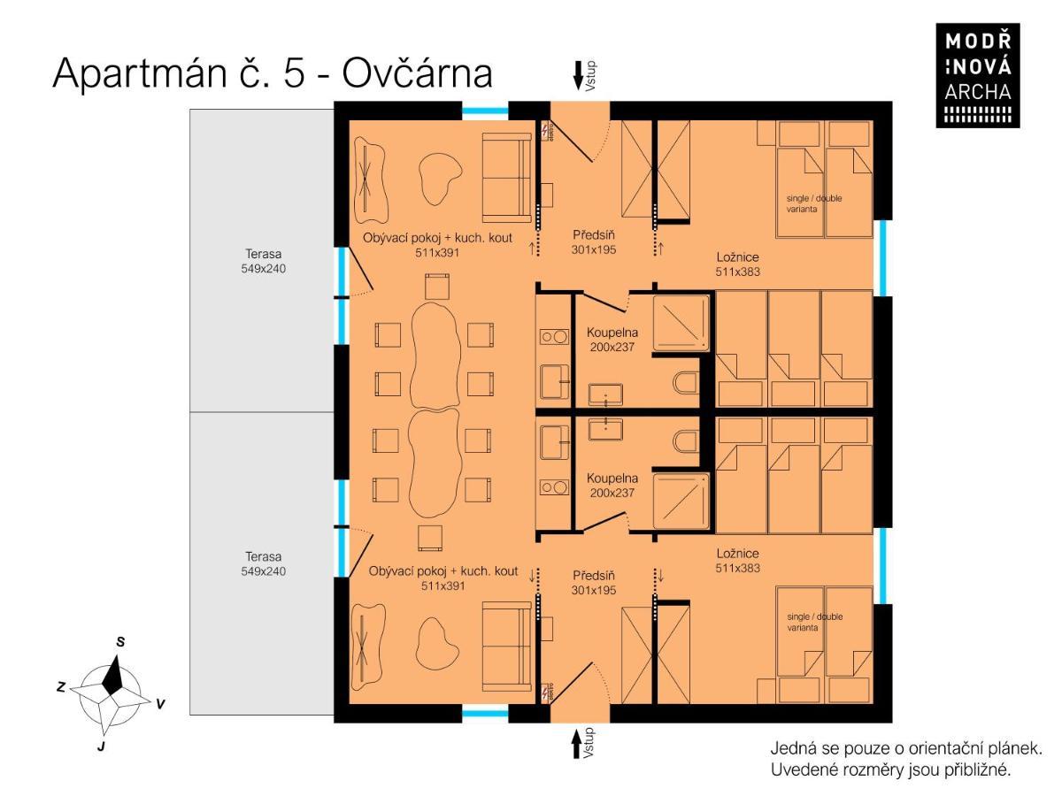 Apartmany Modrinova Archa S Privatni Saunou Vaclavov u Bruntalu Buitenkant foto